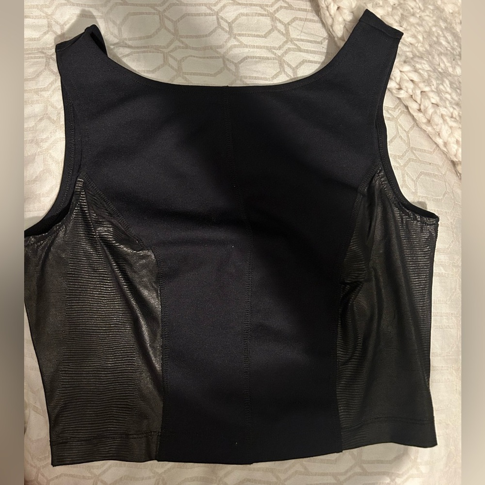 Black Going out Crop Top
